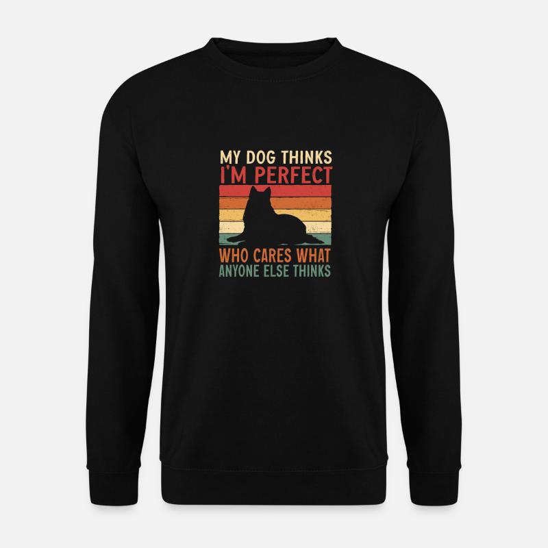 Langhaarcollie Rough Collie Hund - Unisex Pullover - Schwarz