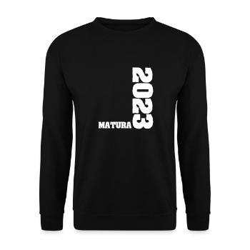Maturité 2023 Maturité Graduation - Sweat-shirt Unisexe - noir - Devant - Alina (178cm) & Michal (187cm)