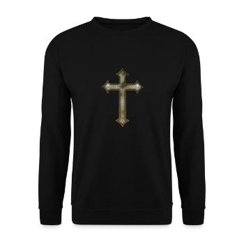 Traverser le Moyen Âge - Sweat-shirt Unisexe - noir - Devant - Alina (178cm) & Michal (187cm)