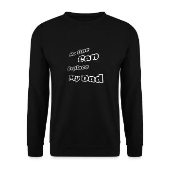 Personne ne peut remplacer mon père - Sweat-shirt Unisexe - noir - Devant - Alina (178cm) & Michal (187cm)