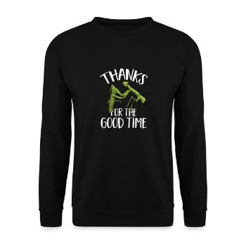 Mante religieuse, collectionneur d’insectes, entomologiste - Sweat-shirt Unisexe - noir - Devant - Alina (178cm) & Michal (187cm)