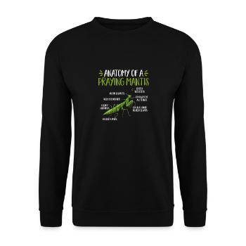 Mante religieuse, collectionneur d’insectes, entomologiste - Sweat-shirt Unisexe - noir - Devant - Alina (178cm) & Michal (187cm)