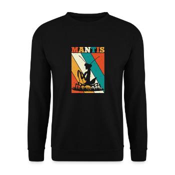 Mante religieuse, collectionneur d’insectes, entomologiste - Sweat-shirt Unisexe - noir - Devant - Alina (178cm) & Michal (187cm)