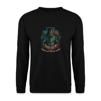 Cthulhu For President, Election 2024 Cosmic Horror - Unisex Sweatshirt - black - Front - Alina (178cm) & Michal (187cm)