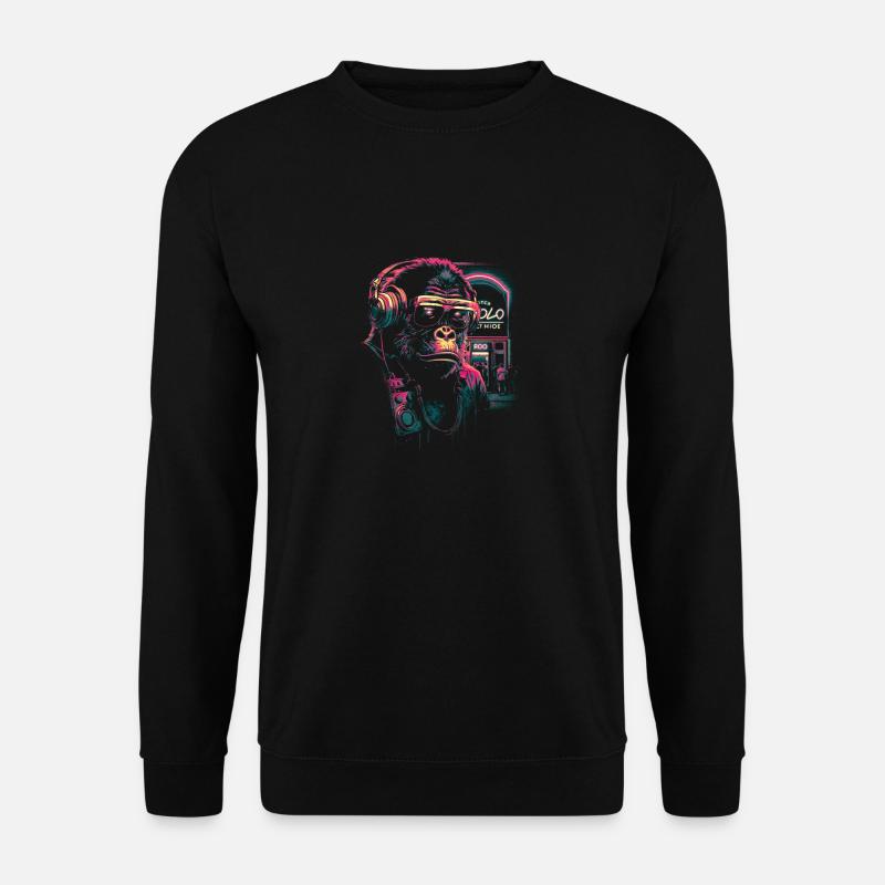 Neon gorilla - Unisex Sweatshirt - black