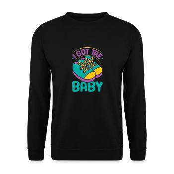 Pregnant Gift Pregnant Woman Pregnant Schwa - Unisex Sweatshirt - black - Front - Alina (178cm) & Michal (187cm)