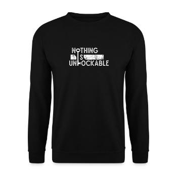 Schlüsseldienst Nichts Ist Entriegelbar Pick Tools - Unisex Pullover - Schwarz - Vorne - Alina (178cm) & Michal (187cm)