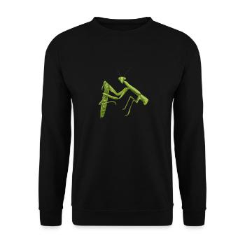 Mante religieuse, collectionneur d’insectes, entomologiste - Sweat-shirt Unisexe - noir - Devant - Alina (178cm) & Michal (187cm)