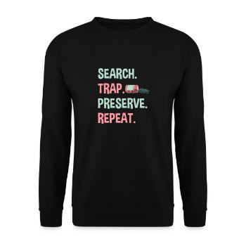 Insect collectors, insects, beetle lovers, entomologists - Unisex Sweatshirt - black - Front - Alina (178cm) & Michal (187cm)