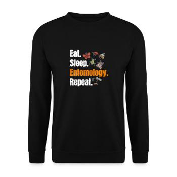 Insect collectors, insects, beetle lovers, entomologists - Unisex Sweatshirt - black - Front - Alina (178cm) & Michal (187cm)