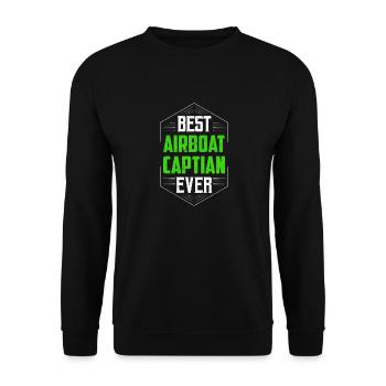 Meilleur hydroglisseur Captian Ever Propeller Swamp Hydropla - Sweat-shirt Unisexe - noir - Devant - Alina (178cm) & Michal (187cm)