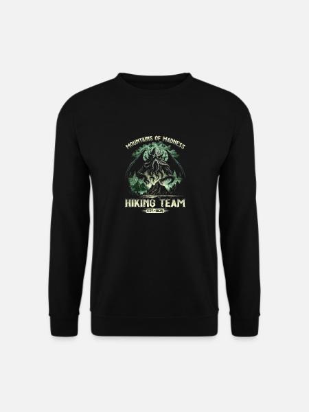 Cthulhu Mountains Of Madness Hiking Team, Cosmic - Unisex Pullover - Schwarz