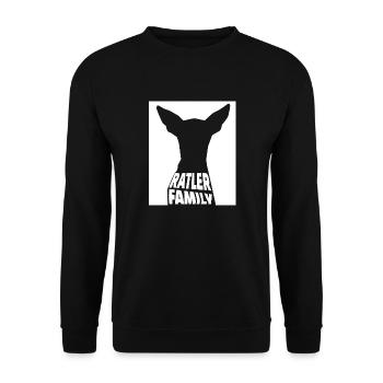 Ratler family - Unisex Sweatshirt - black - Front - Alina (178cm) & Michal (187cm)