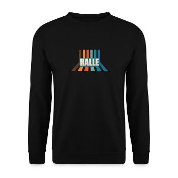 Halleserin Halleser Halle - Unisex Sweatshirt - black - Front - Alina (178cm) & Michal (187cm)
