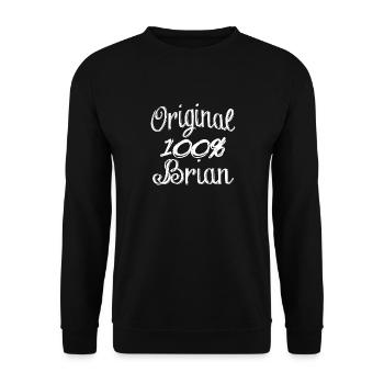 Original 100% Brian - Sweat-shirt Unisexe - noir - Devant - Alina (178cm) & Michal (187cm)