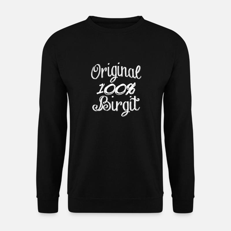 Original 100% Birgit - Unisex Pullover - Schwarz