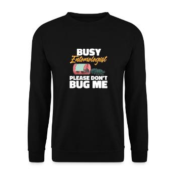 Insect collectors, insects, beetle lovers, entomologists - Unisex Sweatshirt - black - Front - Alina (178cm) & Michal (187cm)