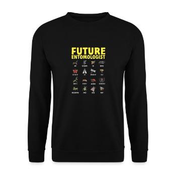 Insect collectors, insects, beetle lovers, entomologists - Unisex Sweatshirt - black - Front - Alina (178cm) & Michal (187cm)