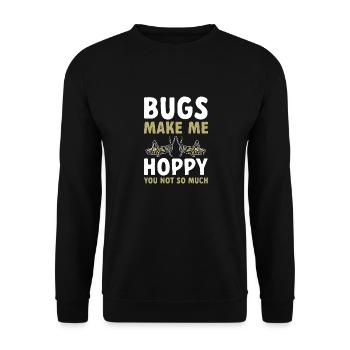 Insect collectors, insects, beetle lovers, entomologists - Unisex Sweatshirt - black - Front - Alina (178cm) & Michal (187cm)