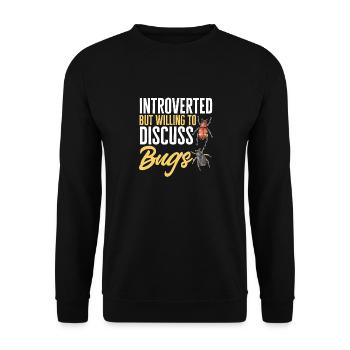 Insect collectors, insects, beetle lovers, entomologists - Unisex Sweatshirt - black - Front - Alina (178cm) & Michal (187cm)