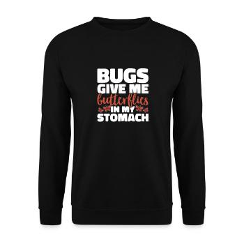 Insect collectors, insects, beetle lovers, entomologists - Unisex Sweatshirt - black - Front - Alina (178cm) & Michal (187cm)