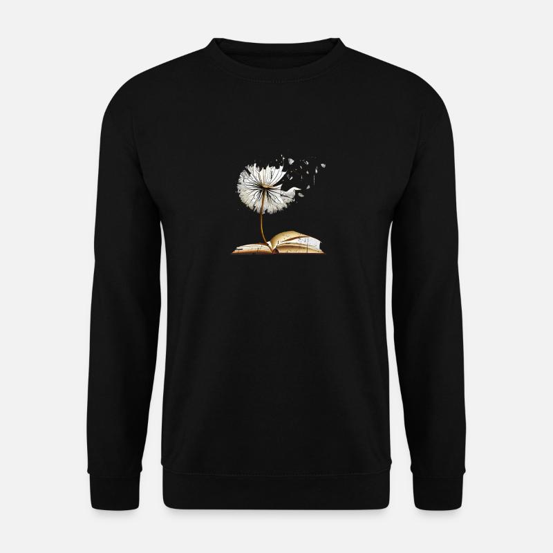 Löwenzahn-Bücher für Bibliothekar-Bibliophile lesen - Unisex Pullover - Schwarz
