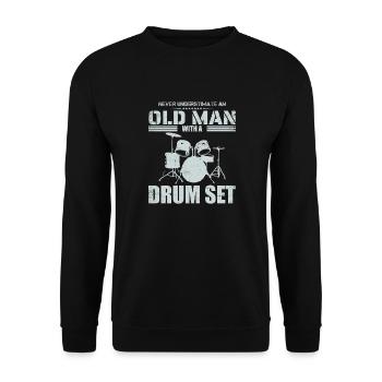 Redhead Drummer I Destroy Silence - Sweat-shirt Unisexe - noir - Devant - Alina (178cm) & Michal (187cm)