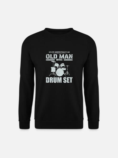 Redhead Drummer I Destroy Silence - Unisex Sweatshirt - black