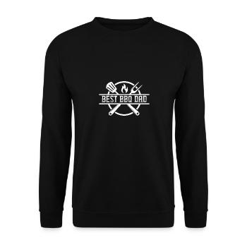 BBQ Daddy Joke BBQ Grill Daddy - Unisex Sweatshirt - black - Front - Alina (178cm) & Michal (187cm)