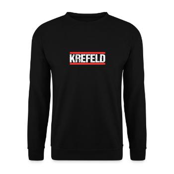 Krefelderin Krefelder Krefeld - Unisex Pullover - Schwarz - Vorne - Alina (178cm) & Michal (187cm)