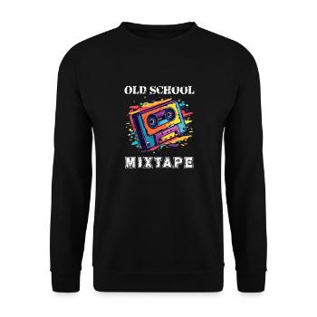 Like my mixtape - Unisex Pullover - Schwarz - Vorne - Alina (178cm) & Michal (187cm)
