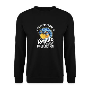 Je souffre d’un dysfonctionnement de reptile Lizard Lover R - Sweat-shirt Unisexe - noir - Devant - Alina (178cm) & Michal (187cm)