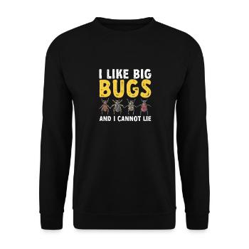 Insect collectors, insects, beetle lovers, entomologists - Unisex Sweatshirt - black - Front - Alina (178cm) & Michal (187cm)