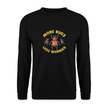 Insect collectors, insects, beetle lovers, entomologists - Unisex Sweatshirt - black - Front - Alina (178cm) & Michal (187cm)