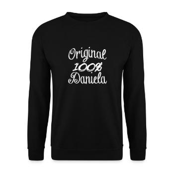 Original 100 % Daniela - Sweat-shirt Unisexe - noir - Devant - Alina (178cm) & Michal (187cm)