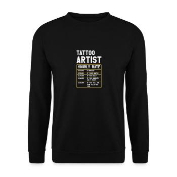 Tattoo Artist Funny Tattoo Tattooist Tattoo Lover - Unisex Sweatshirt - black - Front - Alina (178cm) & Michal (187cm)