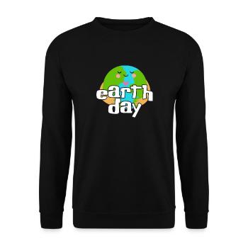 Jour de la Terre - Sweat-shirt Unisexe - noir - Devant - Alina (178cm) & Michal (187cm)