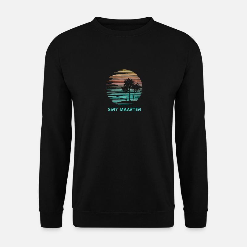 Sint Maarten Cool Souvenir Urlaub Künstlerisch - Unisex Pullover - Schwarz