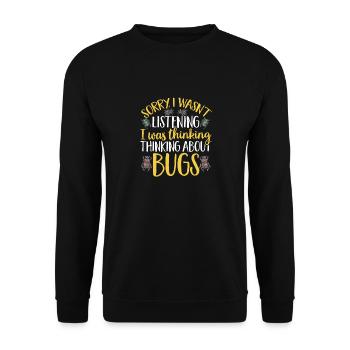 Collectionneur d’insectes Insectes, Amateur de coléoptères, Entomologiste - Sweat-shirt Unisexe - noir - Devant - Alina (178cm) & Michal (187cm)