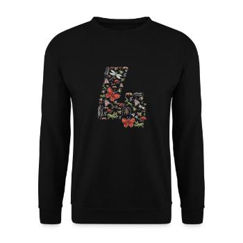 Insect collectors, insects, beetle lovers, entomologists - Unisex Sweatshirt - black - Front - Alina (178cm) & Michal (187cm)