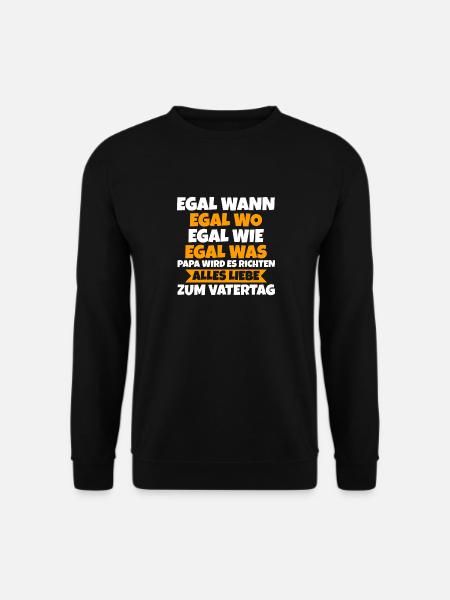 Vater Vatertag Papa - Unisex Pullover - Schwarz
