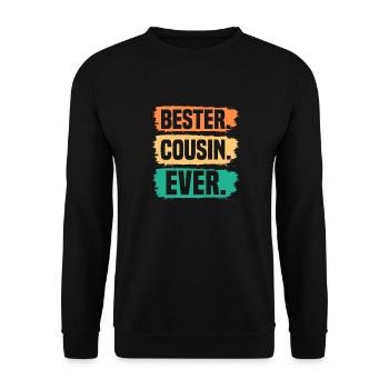 Cousin - Unisex Pullover - Schwarz - Vorne - Alina (178cm) & Michal (187cm)