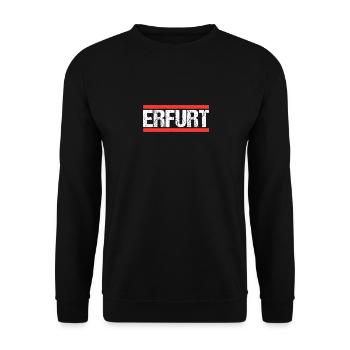 Erfurterin Erfurter Erfurt - Unisex Pullover - Schwarz - Vorne - Alina (178cm) & Michal (187cm)