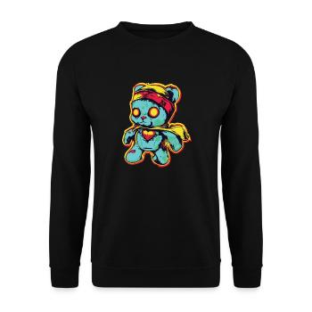 Horreur effrayante ours Halloween Super Scare - Sweat-shirt Unisexe - noir - Devant - Alina (178cm) & Michal (187cm)