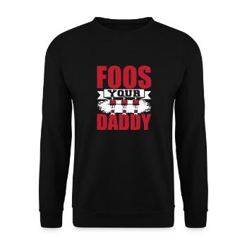 Joueur de baby-foot Hommes Football de table Drôle Foos Votre D - Sweat-shirt Unisexe - noir - Devant - Alina (178cm) & Michal (187cm)