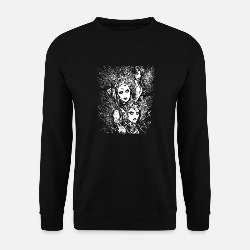 Fairycore Esthétique Squelette Fée Goth Gothique G - Sweat-shirt Unisexe - noir