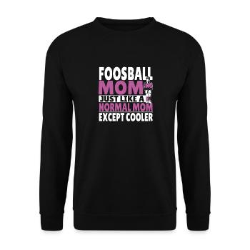 Table Soccer Player Mom Women Foosball Mother - Unisex Pullover - Schwarz - Vorne - Alina (178cm) & Michal (187cm)