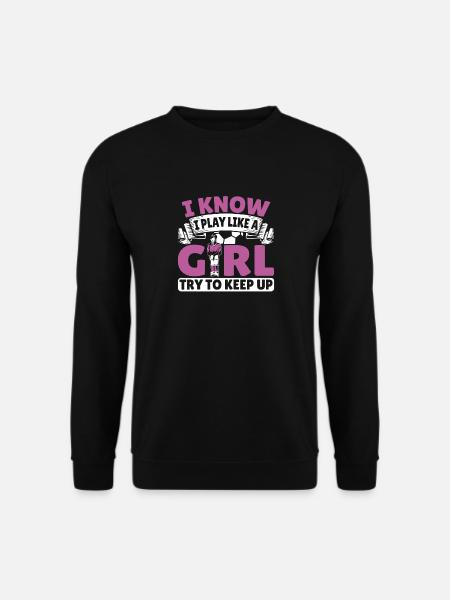 I Play Like A Girl Try To Keep Up Women Foosball P - Unisex Pullover - Schwarz