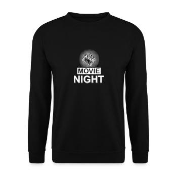 Soirée cinéma pop-corn film film amoureux films - Sweat-shirt Unisexe - noir - Devant - Alina (178cm) & Michal (187cm)