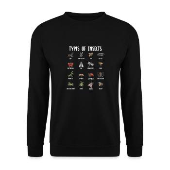 Insect collectors, insects, beetle lovers, entomologists - Unisex Sweatshirt - black - Front - Alina (178cm) & Michal (187cm)